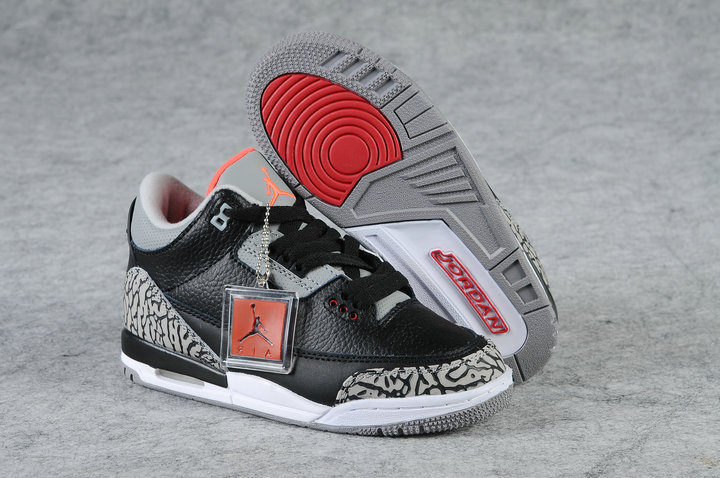 Air Jordan 3 Kid'S Shoes Black/Gray Online
